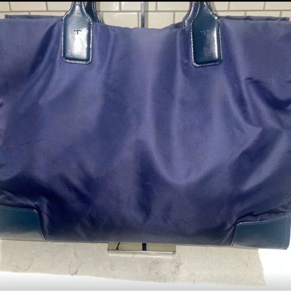 Tory Burch Navy Blue Tote Bag - Picture 9 of 9